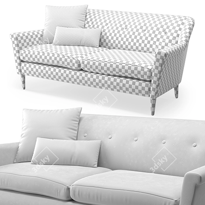 Modern Finn Sofa: Stylish, Comfortable, and Contemporary 3D model image 3