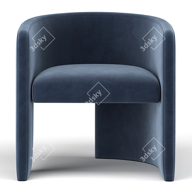 Elegant Martinique Armchair: 2013 Version 3D model image 3