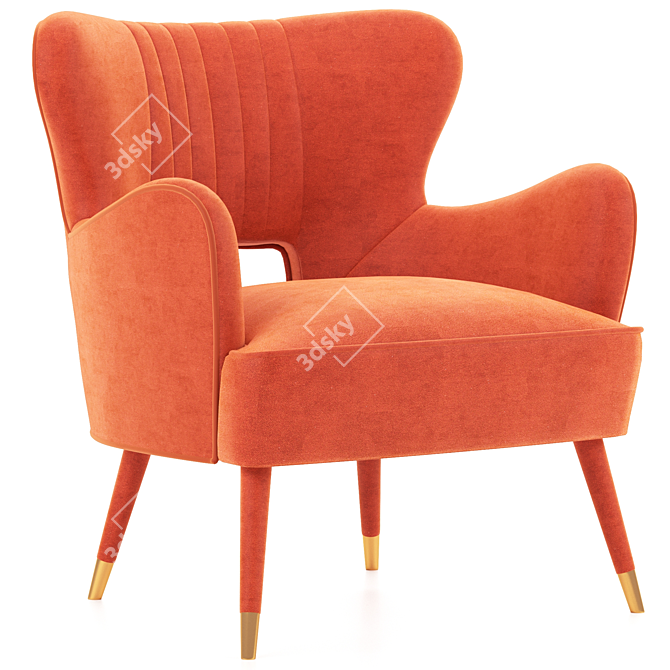 Sleek Babe Armchair: Modern Comfort 3D model image 1