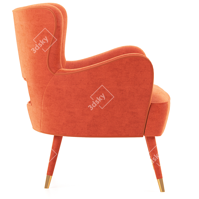 Sleek Babe Armchair: Modern Comfort 3D model image 3