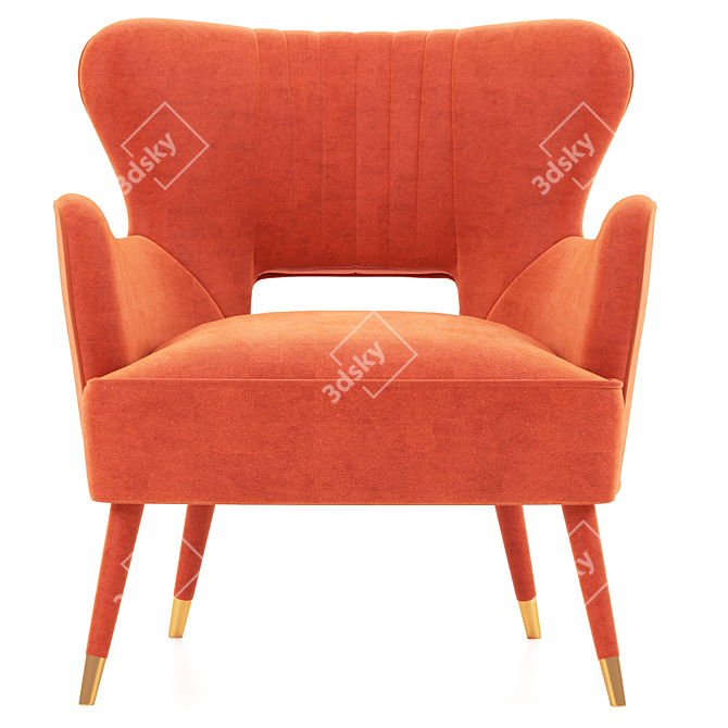 Sleek Babe Armchair: Modern Comfort 3D model image 4