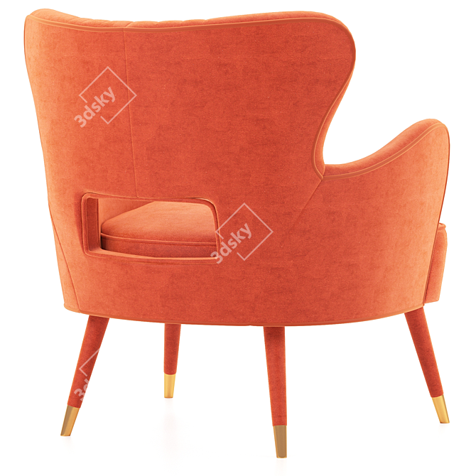 Sleek Babe Armchair: Modern Comfort 3D model image 5