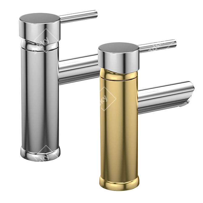 Modern Chrome Faucet with VRay Compatibility 3D model image 2