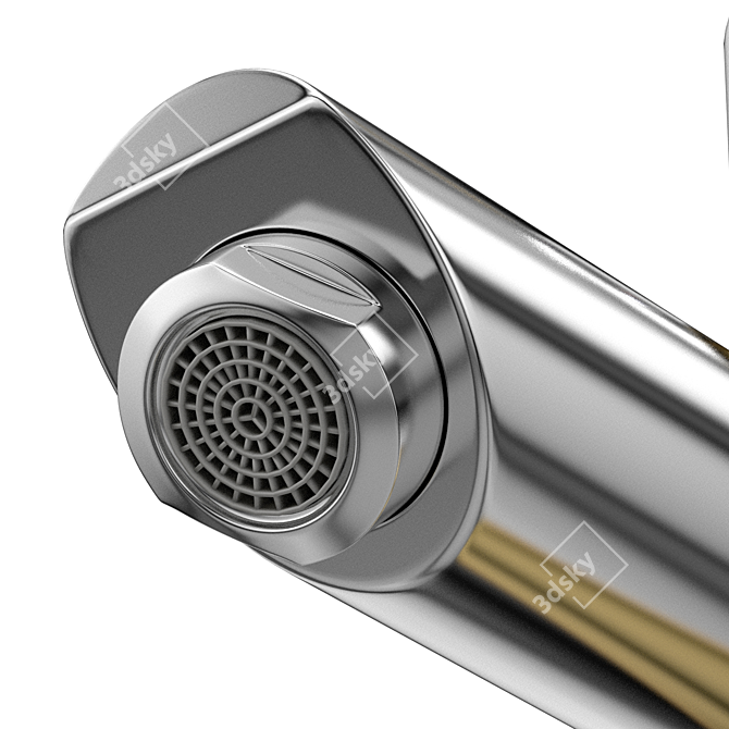 Modern Chrome Faucet with VRay Compatibility 3D model image 5
