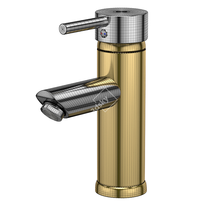 Modern Chrome Faucet with VRay Compatibility 3D model image 6