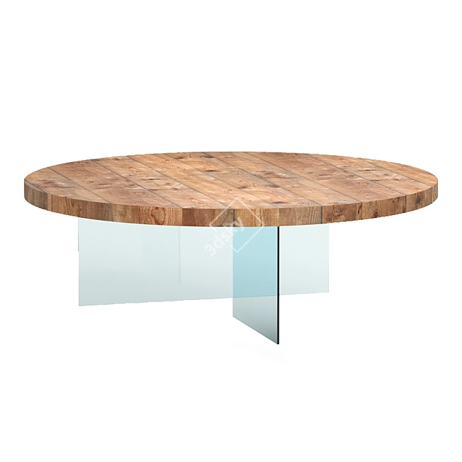 Lago AIR WILDWOOD Table - A Breath of Nature on Your Dining Space 3D model image 1