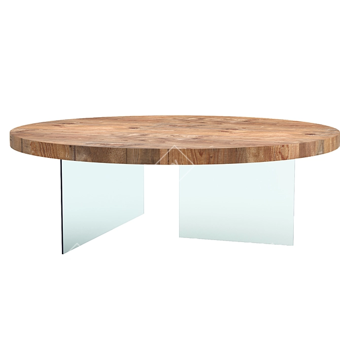 Lago AIR WILDWOOD Table - A Breath of Nature on Your Dining Space 3D model image 2