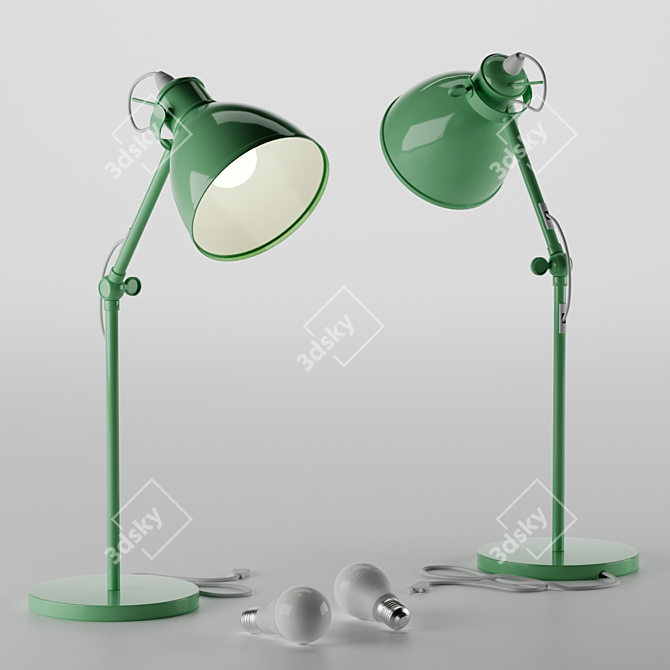 Priddy-P Color Changing Desk Lamp 3D model image 1