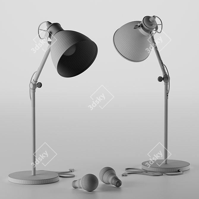Priddy-P Color Changing Desk Lamp 3D model image 5