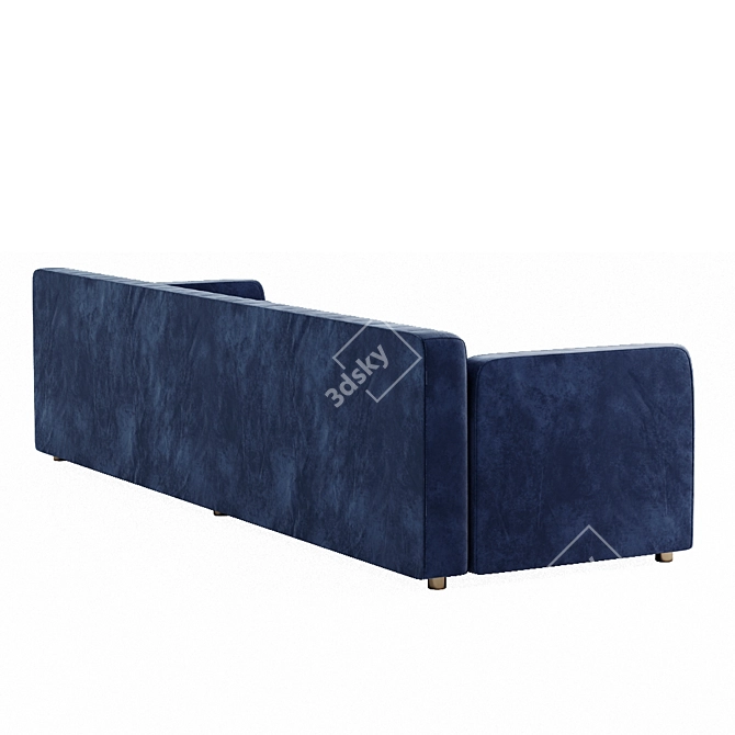 Imperial Velvet Sofa 3D model image 4