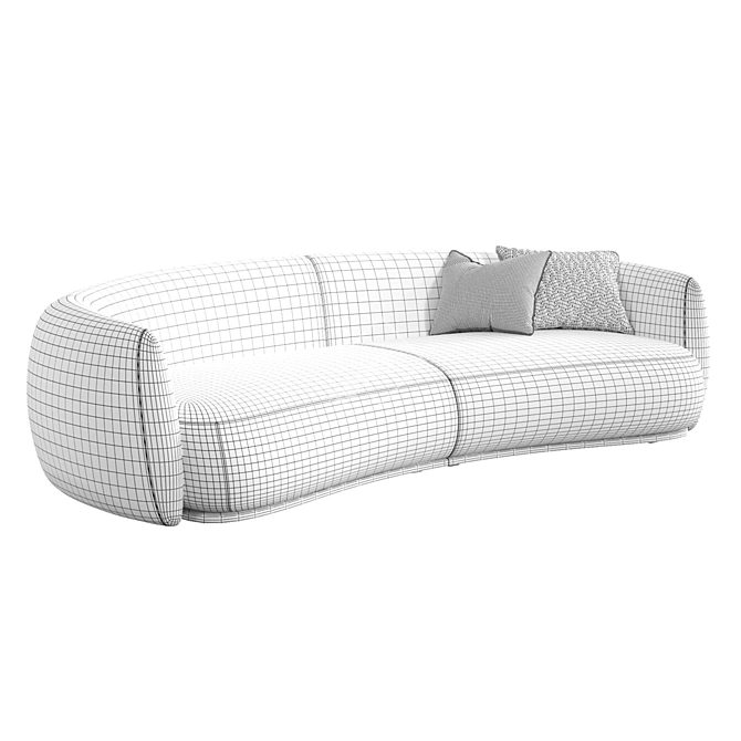 Luxurious Moroso Pacific Sofa: Stunning Design & Texture 3D model image 6