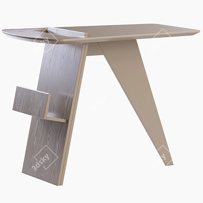 Sleek RISOM Magazine Table 3D model image 2