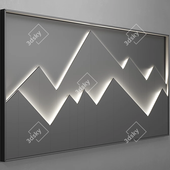 Mountain Mist Wall Panel 3D model image 2