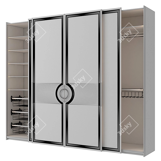 PS10 Cinetto Sliding Wardrobe 3D model image 6