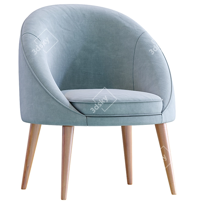 Oreved Armchair: Stylish and Comfy 3D model image 3