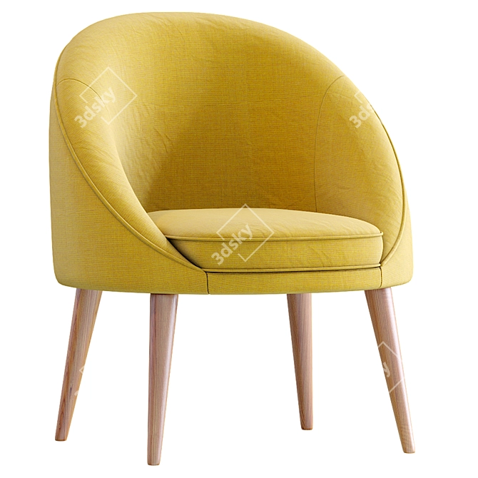 Oreved Armchair: Stylish and Comfy 3D model image 4