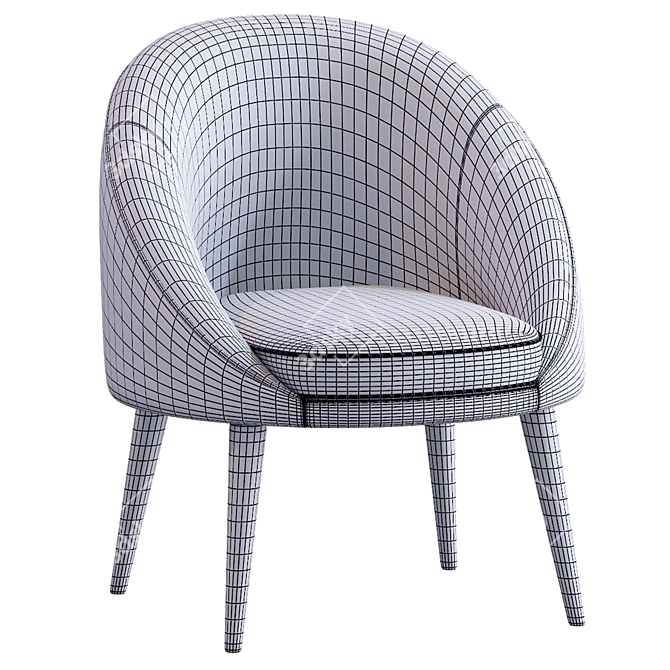 Oreved Armchair: Stylish and Comfy 3D model image 5