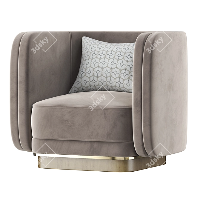 AMBROSE Modern Accent Chair 3D model image 1