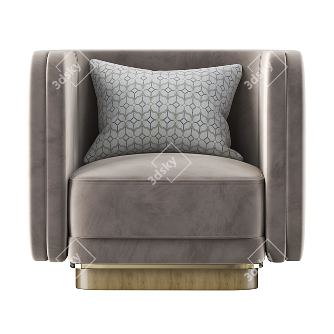 AMBROSE Modern Accent Chair 3D model image 2