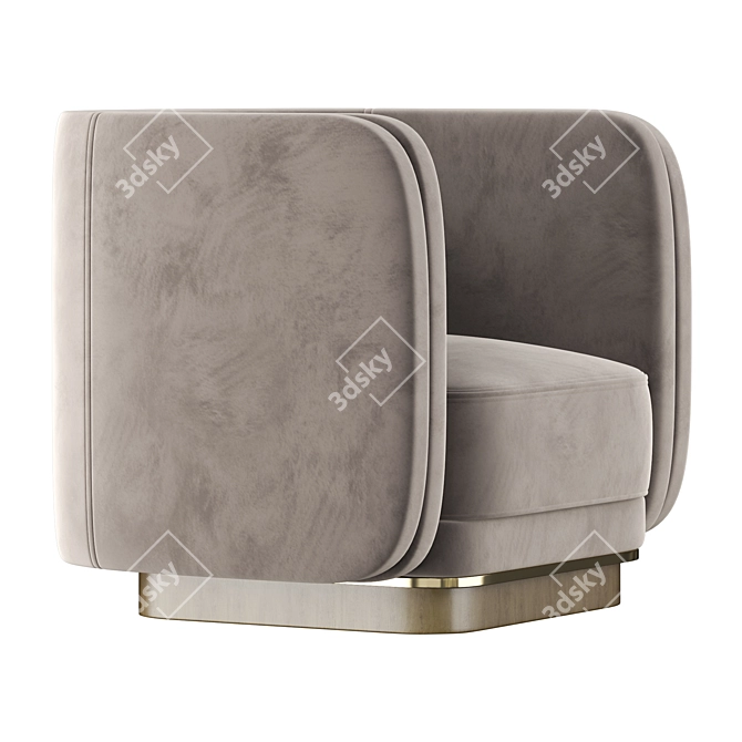 AMBROSE Modern Accent Chair 3D model image 3