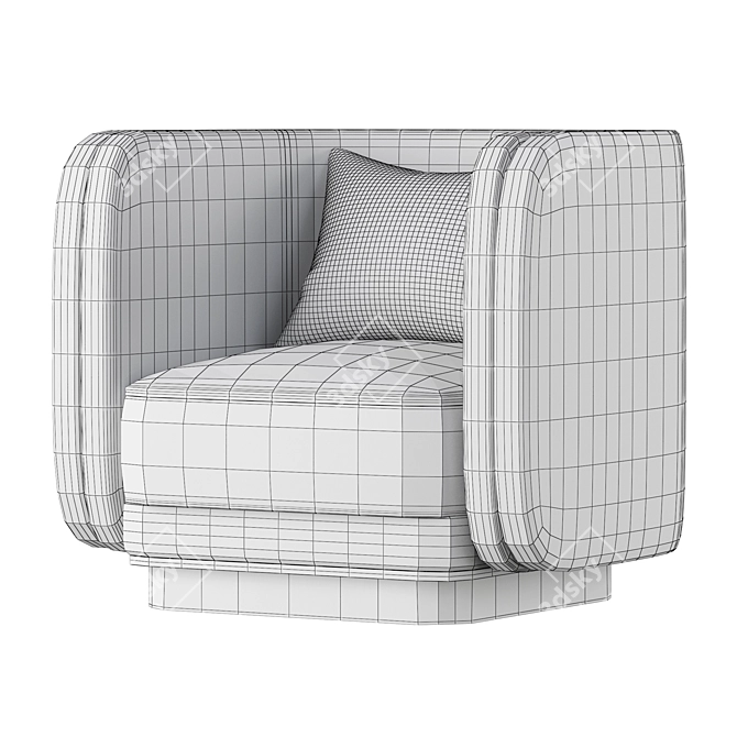 AMBROSE Modern Accent Chair 3D model image 6