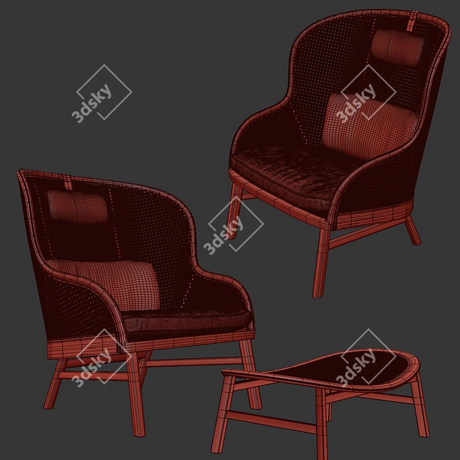Svelte Chair - Minimalistic Design for Modern Spaces 3D model image 6