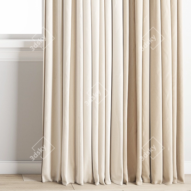 Polygon Curtain Model - High Quality 3D model image 5