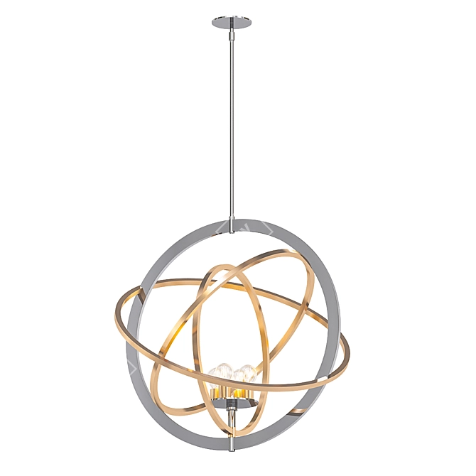 Sleek and Stylish: Kichler Ibis Chandelier 3D model image 1