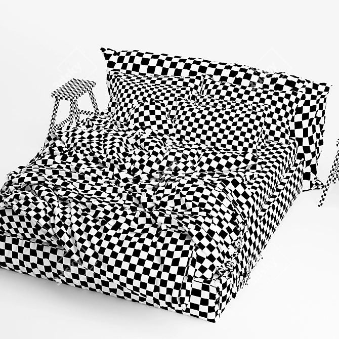 Hale Mercantile Co Linen Dream Bed 3D model image 7