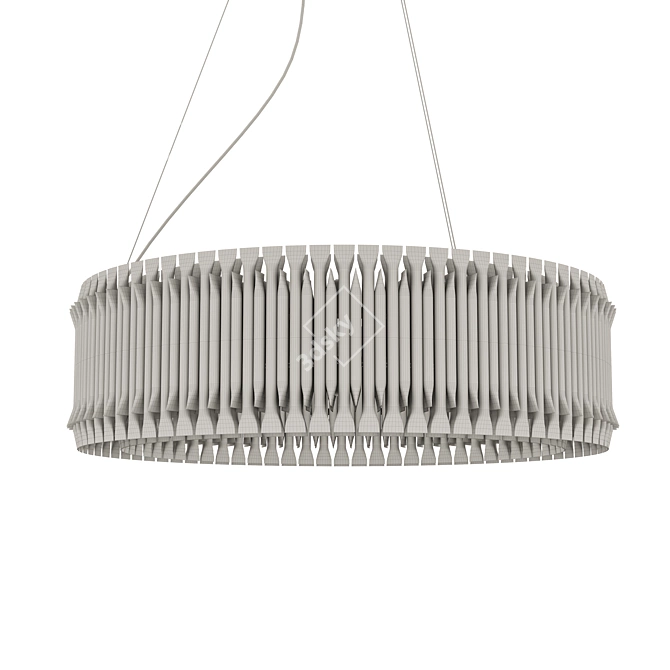 Modern Round Pendant Light 3D model image 2