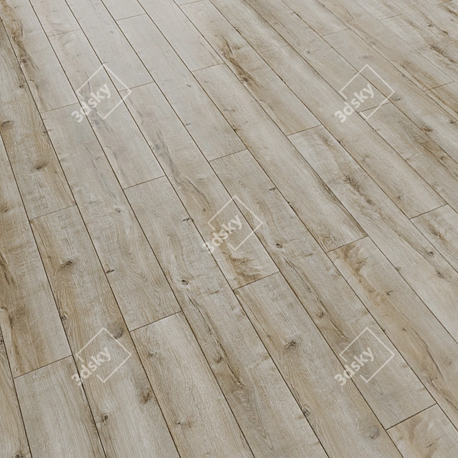 Versatile Linear Parquet Flooring 3D model image 1