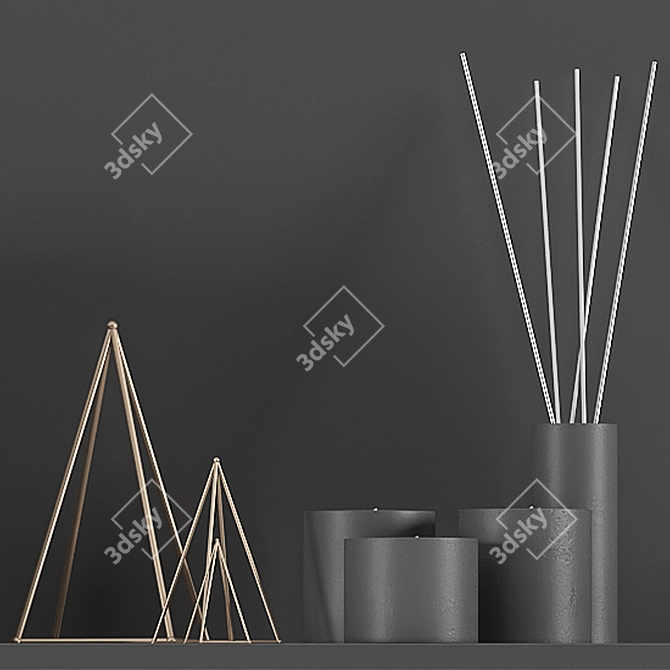 Exquisite Decor Set: Elevate Your Space 3D model image 3