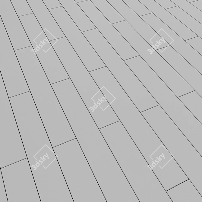 Linear Oak Parquet No. 10 3D model image 2