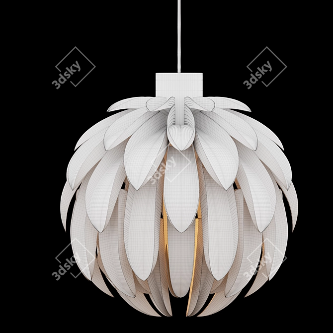 Normann Copenhagen Norm 12: Large White Pendant 3D model image 4