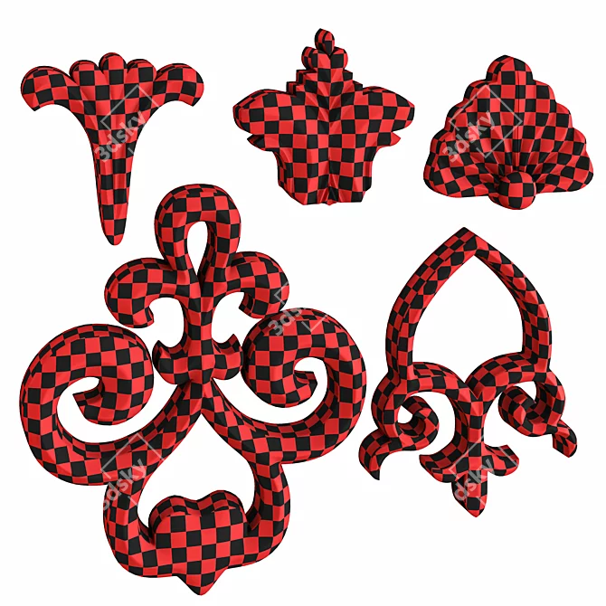 Elegant 07 Trim Ornament 3D model image 10