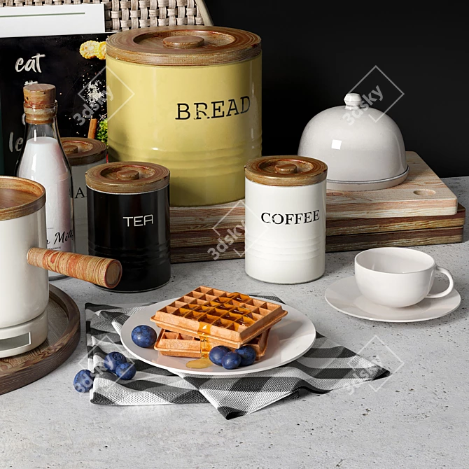 Ultimate Breakfast Kitchen Set 3D model image 3