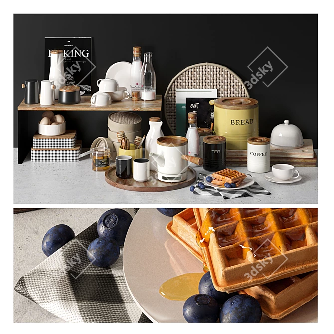 Ultimate Breakfast Kitchen Set 3D model image 8