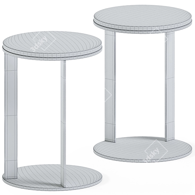 Sleek and Stylish Side Table 3D model image 2