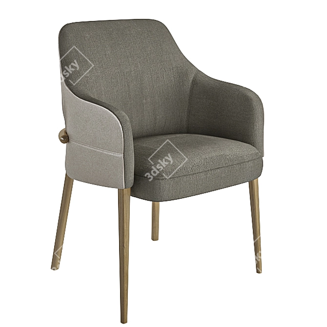 Modern Trench Contract Armchair 3D model image 2