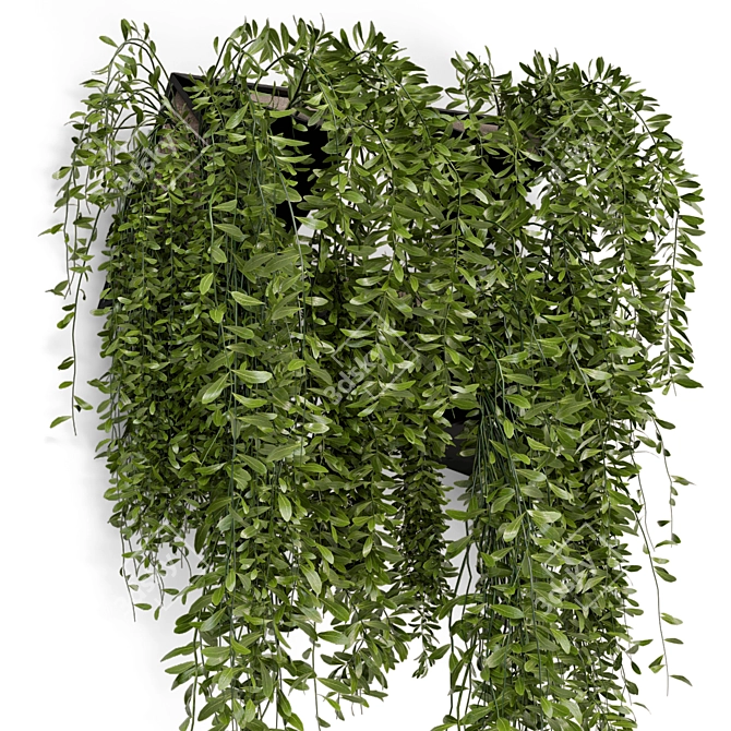 Concrete Pot Hanging Plants - Set of 130 3D model image 2