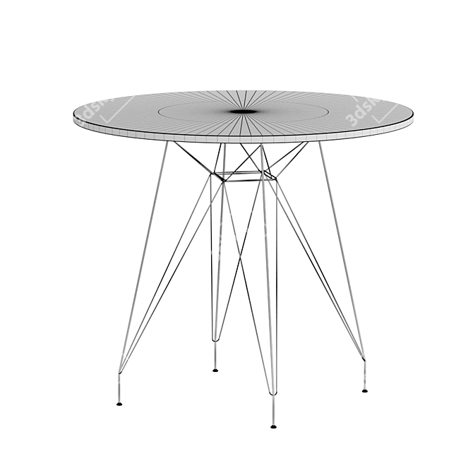 Woodville Table 90: Elegant and Functional 3D model image 2