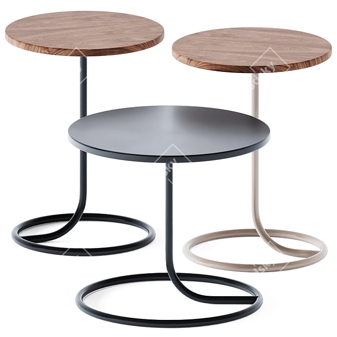 Smart Side Tables for Modern Homes 3D model image 1