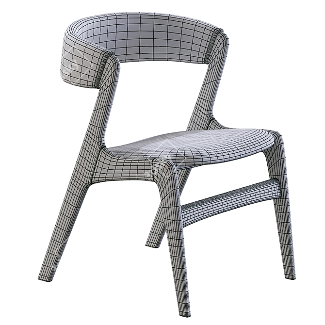 Elegant Lua Chair 3D model image 4