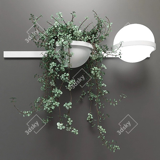 Elegant Glass Wall Lamp: Palma 3D model image 4