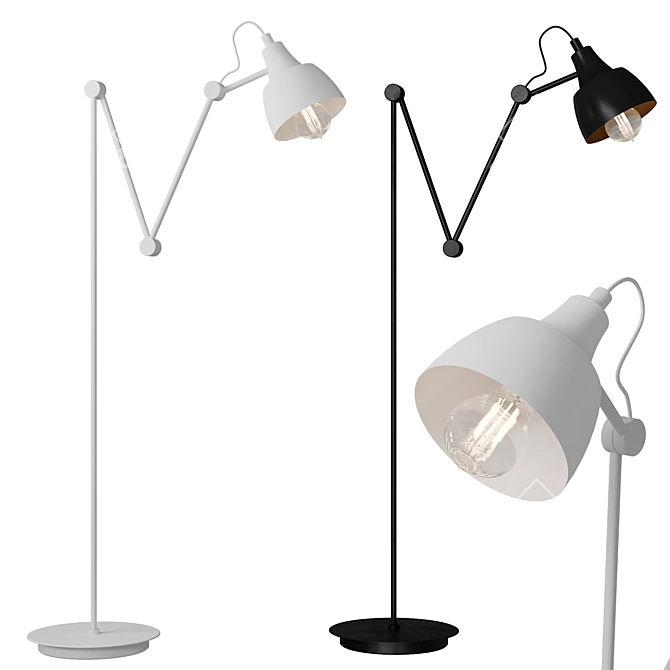 Elegant AIDA Floor Lamp 3D model image 2