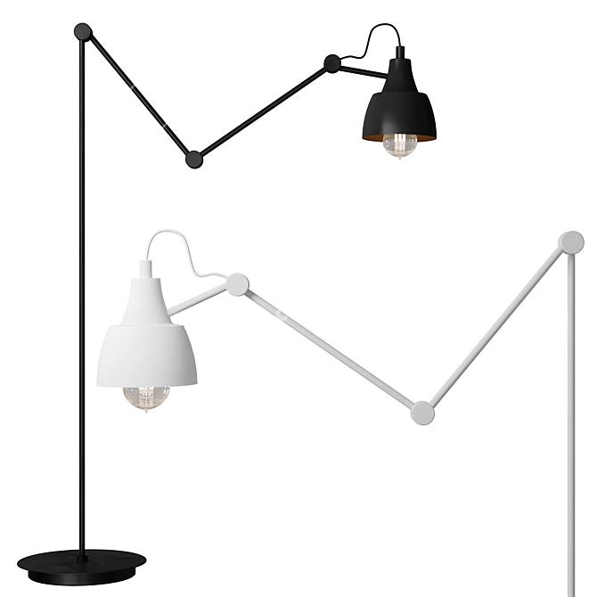 Elegant AIDA Floor Lamp 3D model image 3