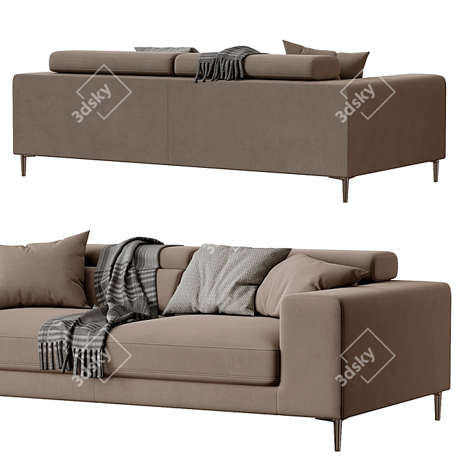 Italian Elegance: Ditre Italia Anderson Sofa 3D model image 3