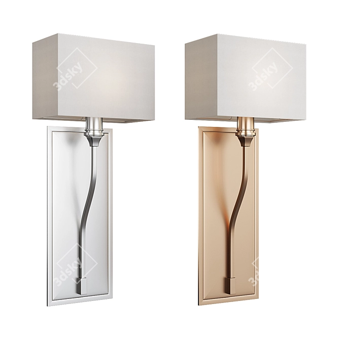 Elegant Selkirk Sconce 3D model image 1