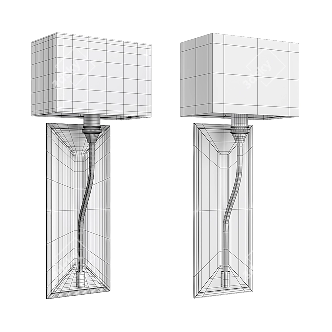 Elegant Selkirk Sconce 3D model image 2