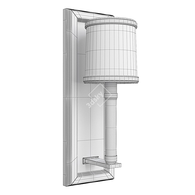 Elegant Collins Sconce 3D model image 2